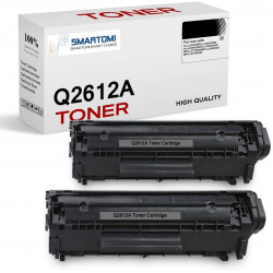 SMARTOMI HP 12A Q2612A-kompatibla svarta tonerkassetter 2PK