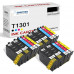 SMARTOMI Epson T1301 T1302 T1303 T1304 T1306 Kompatibla bl?ckpatroner 15PK (6K 3C 3M 3Y)
