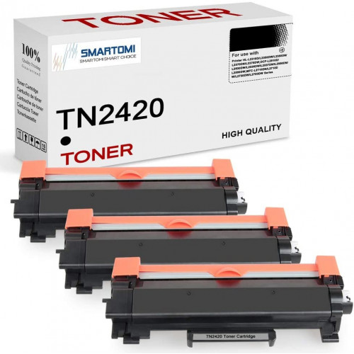 SMARTOMI Brother TN2420 TN-2420 tonerkassetter 3PK