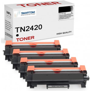 SMARTOMI Brother TN2420 TN-2420 Tonerpatroner 4PK